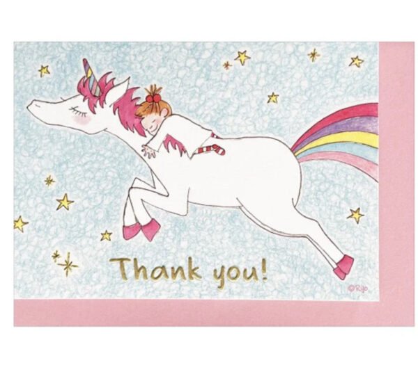 感謝卡 – 獨角獸 正面